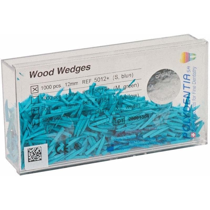 Wood Wedges 12mm Blue